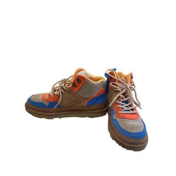 Ugg Highland Hi Boys Colorblock Leather Ankle Boots Size 5 SKU 8409 - Picture 2 of 14